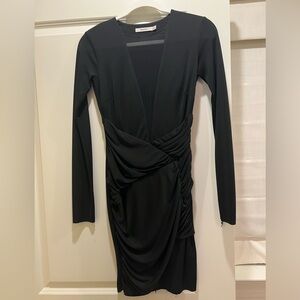 Bailey44 Black mini dress with sheet v neck